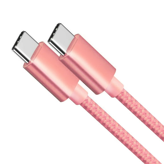 Afflux USB-C PD Fast Charger Type C Charging Cable for Samsung Galaxy S24 S23 S22 S21 Ultra Plus, Compatible with iPhone 15 / 16 Pro Max Plus, iPad Pro, Universal for USB-C devices (10ft, Pink)