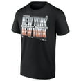 thumbnail image 2 of Men's Fanatics Black New York Yankees vs. New York Mets 2025 Subway Series Roster T-Shirt, 2 of 5