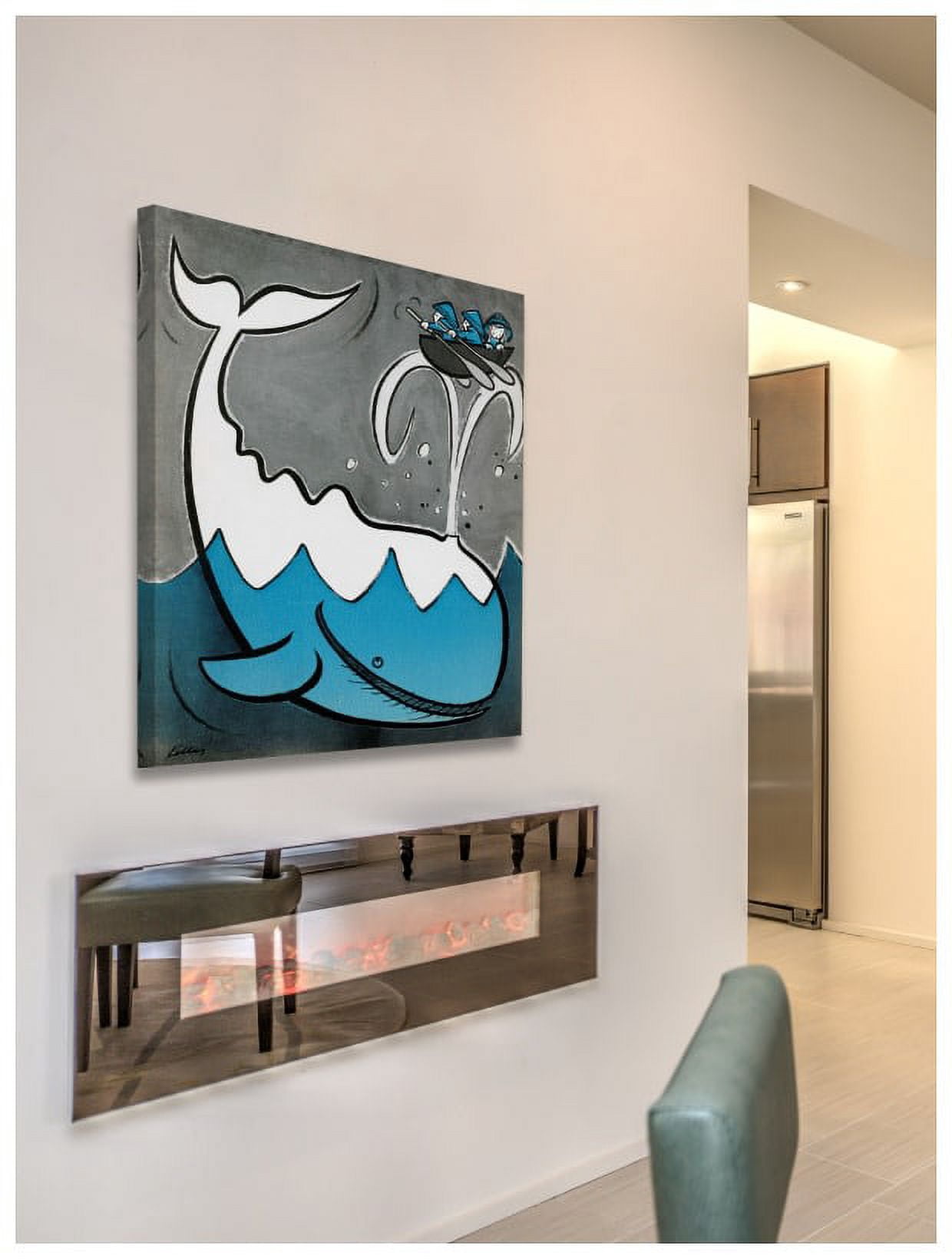 Marmont Hill "Big Whale" by Curtis Painting Print on Canvas