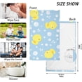 thumbnail image 3 of SKYSONIC 16"x28" Face Hand Towel Set, Cute Baby Rubber Ducks on Blue Background Cotton Washcloths, Quick-Dry Highly Absorbent Bath Towels 2 PCS for Bathroom Ktichen Travel SPA Gym, 3 of 7