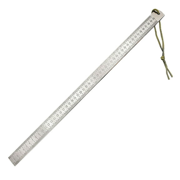 Heavy Duty Stainless Steel Straight Edge Ruler with Inch and Centimeter Measurement Scales for Precision Drafting and Carpentry