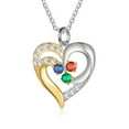 thumbnail image 5 of Mementos Personalized Mother's Family Birthstone and Names Necklace, 5 of 5