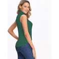 thumbnail image 3 of FITVALEN Women's Mock Turtleneck Tank Tops Sleeveless Stretch Slim Fit Top Base Layer Shirt, 3 of 7