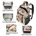 thumbnail image 5 of JIALIOU 14" Laptop Backpack Waterproof Airline Approved Stylish Casual Daypack for Travel Business College Work, Santa Claus Gift Tree, 5 of 8