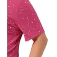thumbnail image 5 of Agnes Orinda Women's Plus Size Silver Star Club Mesh Sheer Trendy Crop Blouses 4X Hot Pink, 5 of 6