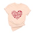 thumbnail image 2 of Otvok 2025 Womens Short-Sleeve Tops Casual Round Neck Valentine'S Day Printed T-Shirt, 2 of 6