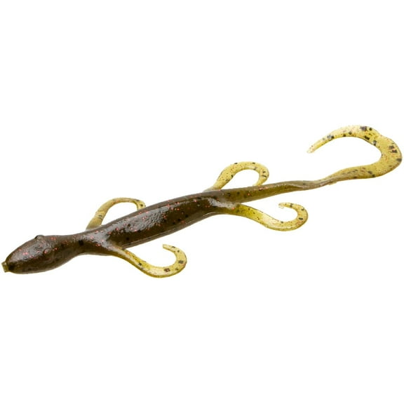 Zoom 002-202 Lizard Green Pumpkin Red 6" FW Soft Plastic Fishing Lure