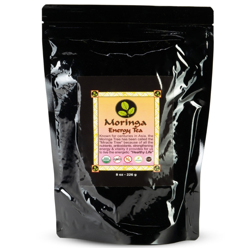 MORINGA ENERGY TEA USDA Organic Loose leaf tea , hand harvested and freshly packaged. Bulk 8 oz size, 100% Pure Moringa Tea loose leaf