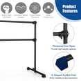 thumbnail image 3 of Finihen Portable Ballet Barre, 4 Feet Double Ballet Barre Bar with Adjustable Height, 4FT Ballet Barre Portable, Ballet Equipment, Black, 3 of 7