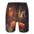 thumbnail image 3 of Goofa Butterfly Sitting on a Flower Printed Mens Swim Trunks Summer Quick Dry Short Beach Swimwear Bathing Suits-Small, 3 of 9