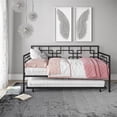 thumbnail image 2 of DHP Gail Twin Daybed with Trundle in Black Metal, 2 of 11