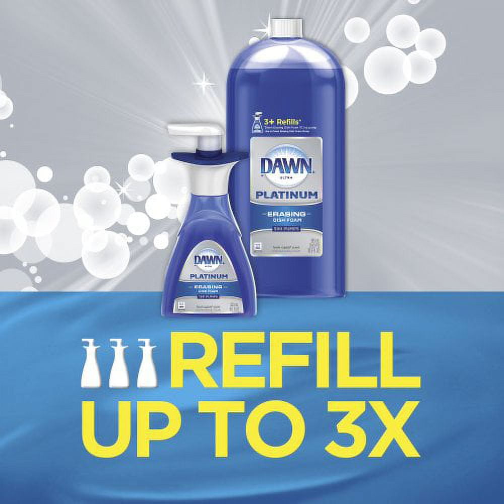 Dawn Platinum Dishwashing Foam Refill, Fresh Rapids, 30.9 Ounce