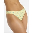 thumbnail image 4 of No Boundaries Femme Floral Print High Cut Bikini Bottoms, Women’s XXS-XXL, 4 of 5