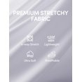 thumbnail image 4 of Womens Dress Pants Wide Leg Pull On Stretchy Work Pants Women High Waisted Business Casual Trousers with Pockets, 4 of 10