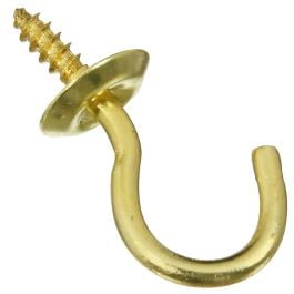 

National Hardware National Hardware N200-303 Cup Hooks 3/4 Inch Solid Brass 50 Pack
