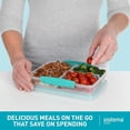 thumbnail image 2 of Sistema To Go Contenant de Rangement Alimentaire à Compartiments Multiples, 820 ml, Couleurs Variables, 2 of 8