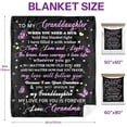 thumbnail image 6 of Granddaughter Gifts From Grandma, Birthday Blanket Gifts For Granddaughter, Graduation Gifts For Granddaughter,Granddaughter Gifts For Graduation Christmas Thanksgiving Birthday Blanket, 50"X60", 6 of 6
