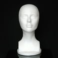 thumbnail image 4 of HHEN Female Styrofoam Hat Glasses Hair Wig Mannequin Stand Display Head Model Chest, 4 of 6
