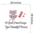 thumbnail image 3 of Good Heart Keeps you Beautiful Forever-Creative Wall Stickers-or Home Decoration , Baby room, Nursery room- Easy To Apply & Removeable-Applies to any Smooth Surface- Size : 20" x 18"., 3 of 4