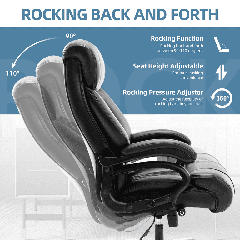 Big and Tall 400lbs Office Chair- Adjustable Lumbar Brazil