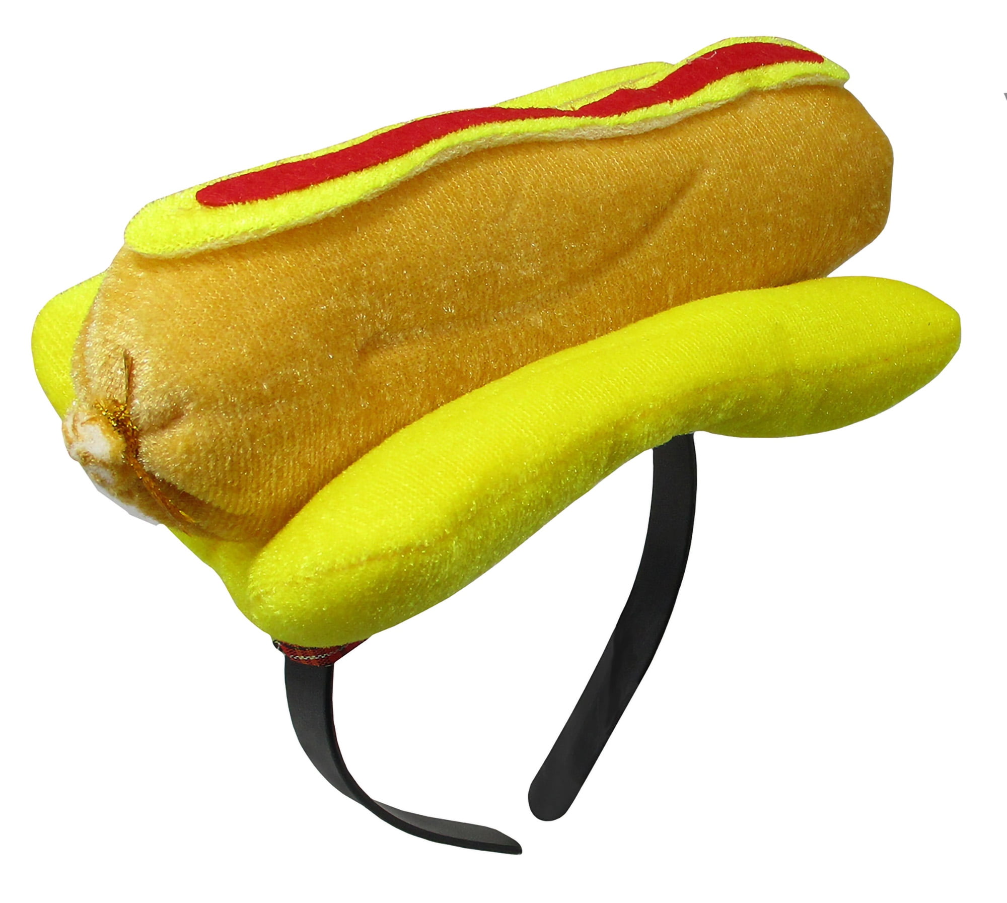Hot Dog Hat Mini Velvet Headpiece On Headband Food Stand Vendor Hats