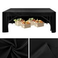 thumbnail image 5 of Fitted Tablecloth Polyester Open Back Table Cover Washable Table Cloth for Meeting Party Wedding Banquet Birthday Decor, 5 of 8