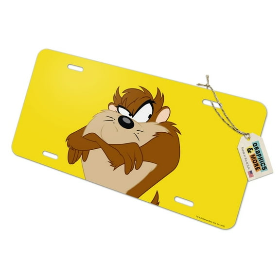 Looney Tunes Taz Novelty Metal Vanity Tag License Plate
