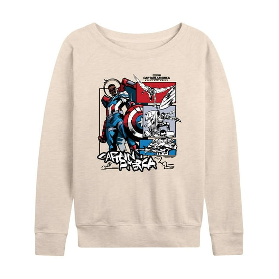 Marvel Captain America: Brave New World - Ink Grid - Women's French Terry Pullover Sweatshirt
