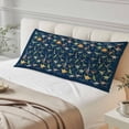 thumbnail image 4 of Blue Dinosaur Body Pillow Covers 20"x54", Vintage Letters Farm Animals Soft Brushed Microfiber Breathable Throw Pillow Covers, Pillowcase with Zipper for Couch Sofa Bedroom Living Room, 4 of 9