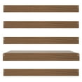 thumbnail image 6 of 5 Pcs 84*41*8cm Foamed PVC Wire Rack Covers  Pantry Shelves Covers Dark Wood Color for Bathroom Kitchen Shelving, 6 of 19