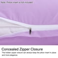 thumbnail image 4 of REGALWOVEN Zippered Body Pillowcase Soft Microfiber Long Pillowcase, Violet, Body(20"x48"), 4 of 8