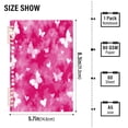 thumbnail image 3 of Wirebound Notebook Hardcover Spiral Notebooks Pink Tie-dye with Butterflies, 60 Pages, 80 GSM, 5.7 x 8.3in, 3 of 7