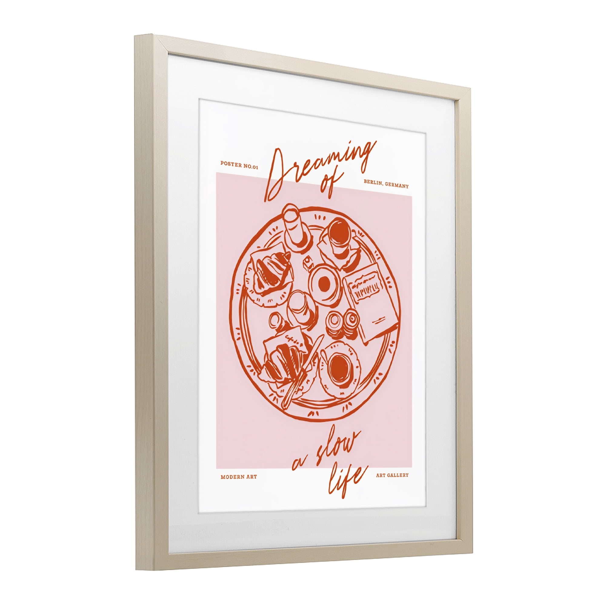 Stupell Industries Dreaming Of A Slow Life Birch Framed Print Under Glass, design by The Prints Vibe