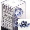 thumbnail image 2 of Black Nebula Dice with White Numbers 16mm (5/8in) Set of 7 Chessex, 2 of 3
