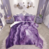 Manfei Watercolor Marble 2pcs Bedding Comforter Set,Stone Pattern Twin Comforter Sets,Gradient Ombre Breathable Bedding Set,Microfiber Teenager Bedroom Decor,Reversible