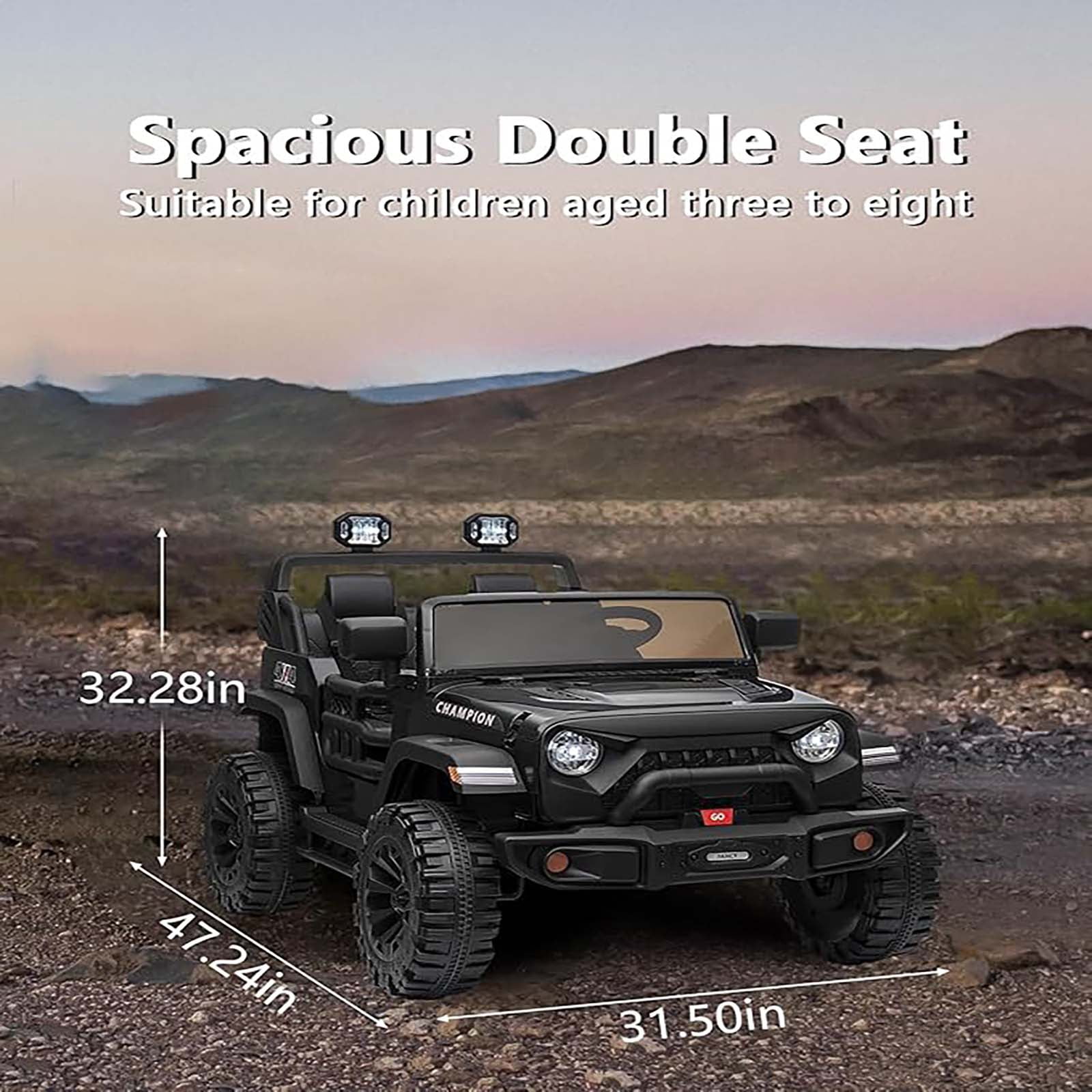 1 Plastic + Metal Electric Stroller Jc308 Two-SeatVehicle) Longwei Battery: 24V7Ah Motor: 200W*2 Hongji 24V1000Ma