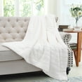 thumbnail image 6 of Home Soft Things Super Soft Decorative Throw Blanket - Bright White - 50" x 60", 6 of 7