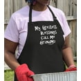 thumbnail image 3 of ThisWear My Greatest Blessings Call Me Grandma Two Pocket Apron Black, 3 of 7