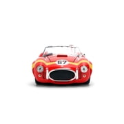 Jada Toys BIGTIME MUSCLE 1:24 1967 Shelby Cobra Die-cast Car – Opening Doors, Hood, Trunk, Rubber Tires(Red)