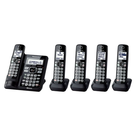 Panasonic 5 Handset Cordless Phone with Link2Cell (Best Home Telephone Deals)