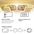 thumbnail image 5 of Yuyamidu Dahlia Car Sun Shade for Women Foldable Side Window Sunshades for Cars 2 Pack Universal Car Sunshade Accessories, Sun Glare and UV Rays Protection, 5 of 7