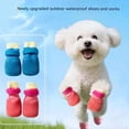 thumbnail image 2 of Pack of 4 Waterproof Slip Resistant Dog Footwear Rain Shoes for Outdoor Adventures Breathable and Easy to Wear Pet Boot, 2 of 8