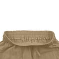 thumbnail image 7 of Womens Wide Leg Palazzo Linen Pants High Waist Split Ankle Casual Flowy Boho Travel Pant Summer Lounge Beach Vacation, 7 of 7