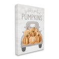 thumbnail image 2 of Freshly Picked Pumpkins Rustic Harvest Signage Truck Transportation Graphic Art Gallery-Wrapped Canvas Print Wall Art, 2 of 5
