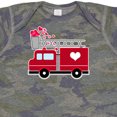 thumbnail image 4 of Inktastic Valentine's Day Red Firetruck with Pink Hearts Boys or Girls Baby Bodysuit, 4 of 5