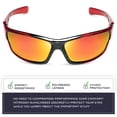 thumbnail image 6 of Polarized Wrap Around Sports Sunglasses for Men Women Driving Fishing Running Cycling Sun Glasses, 6 of 6