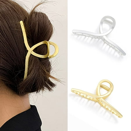 Hair Clips Gold Hair Claws Shark Hair Barrette Claw Metal Hair Claw Clips Large Hair Accessories for Women and Girls (2PCS) | Walmart Canada Hair Clips Gold Hair Claws Shark Hair Barrette Claw Metal Hair Claw Clips Large Hair Accessories for Women and Girls (2PCS) | Walmart Canada