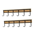 thumbnail image 3 of 2 piezas de cocina colgadora de cocina gancho de pared múltiple 6 ganchos soporte llave, soporte de pared para dormitorio de apartamento, 3 of 9