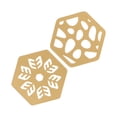 thumbnail image 2 of Posavasos de metal dorado Bling Bling 2 piezas, 2 of 12
