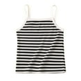 thumbnail image 1 of FAIWAD Kids Girl Summer Tank Tops Sleeveless Striped Spaghetti Strap Ribbed Knit Camisole Going Out Crop Top, 1 of 3